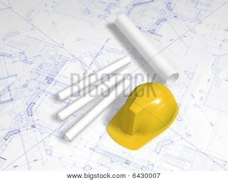 Blueprint y casco