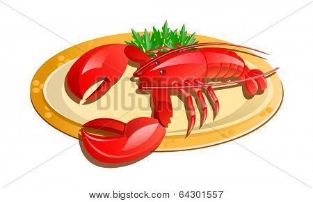 vector icon lobster