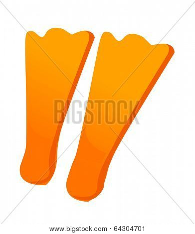 vector icon flippers