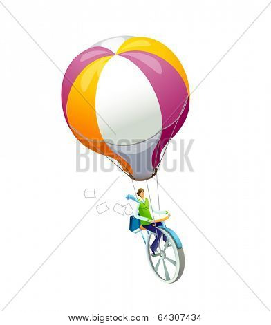 vector icon hot air balloon