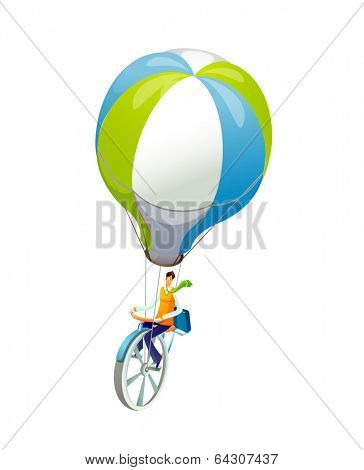 vector icon hot air balloon