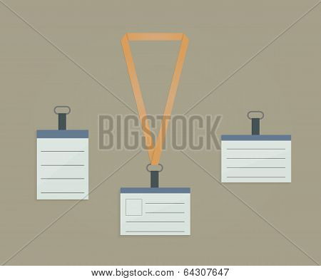 Retractor, Lanyard And Badge