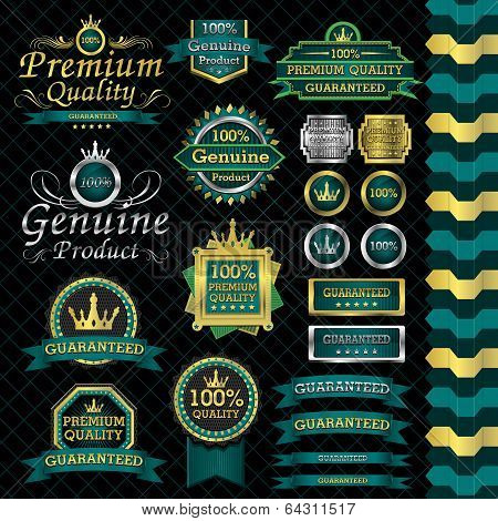luxury label set