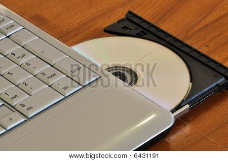 Laptop en schijf