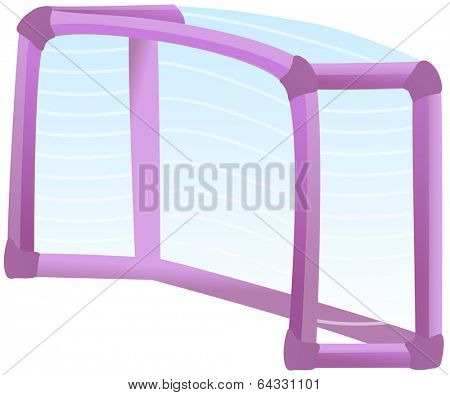 Vector illustration of a goalpost