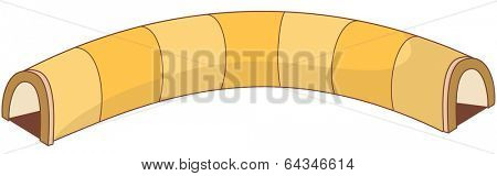Vector illustration of a passageway