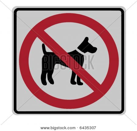road sign - no dogs allowed