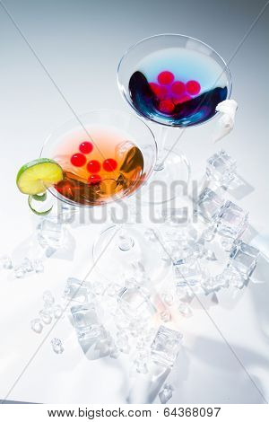 Molecular mixology - Cocktail with juice sphere