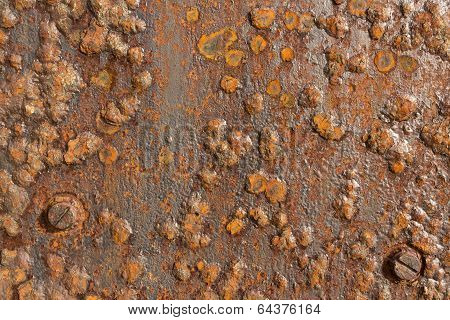 Rusted Iron Metal Surface. Texture, use as Background