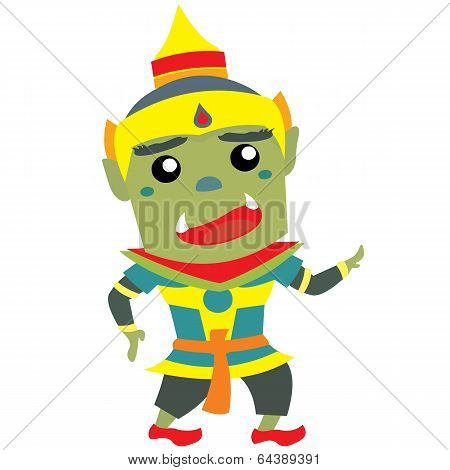 Giant Thai Smile Vector