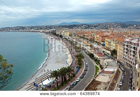Nice - Promenade Des Anglais From Above