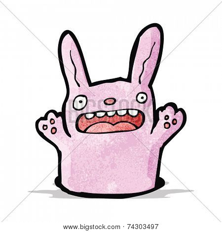 cartoon rabbit in hole