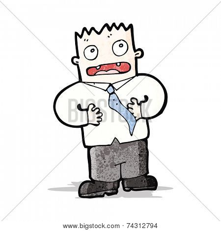 cartoon blameless man