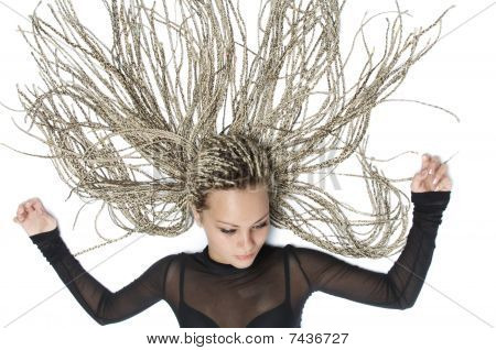 สาวกับ Hairdress สวยงาม