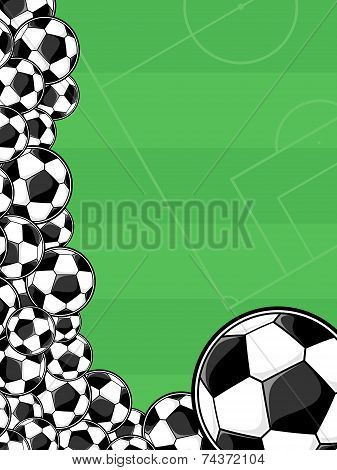 background soccer balls