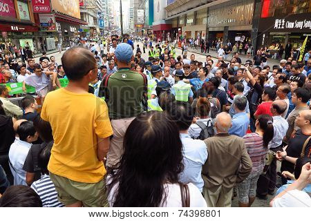 Umbrella Revolution In Mong Kok