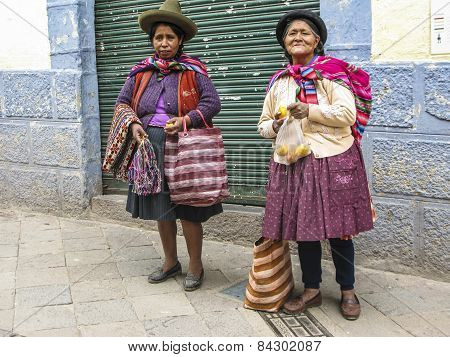 Poor People Beg For An Alm And Sell Handicraft And Fruits To Tourists