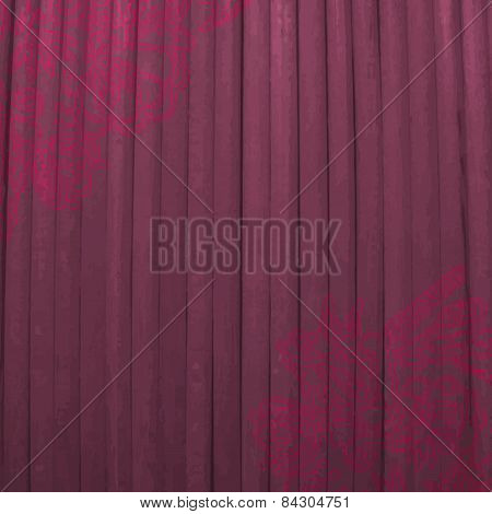 Decorative Ornament Frame On Red