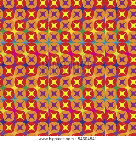 Vibrant Pattern In Warm Tones