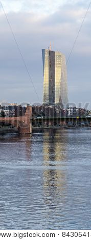 The New Seat Of The European Central Bank In Frankfurt