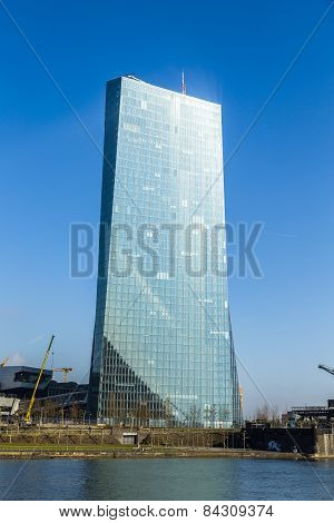 New Seat Of The European Central Bank In Frankfurt