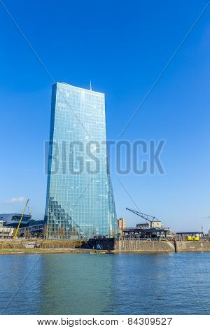 New Seat Of The European Central Bank In Frankfurt