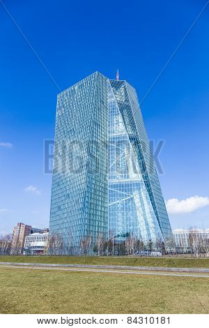 New Seat Of The European Central Bank In Frankfurt