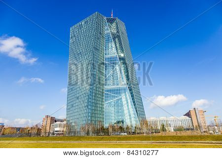 New Seat Of The European Central Bank In Frankfurt