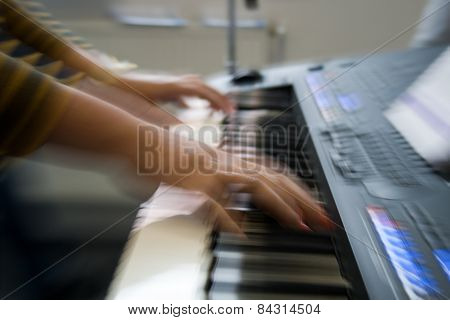 keyboard playing