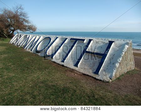 Teignmouth Sign Seascape