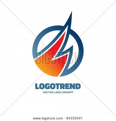 Logotrend - vector logo concept illustration. Abstract logo illustration. Vector logo template.