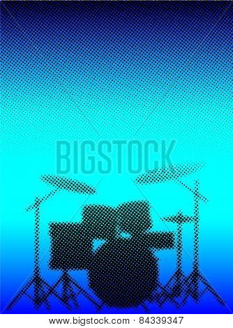 Halftone Band Poster