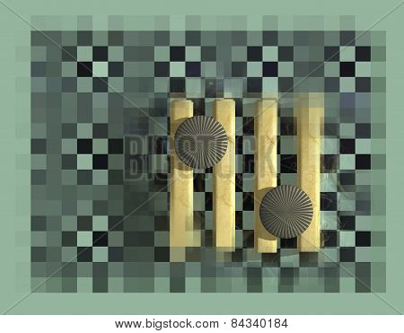 Abstract Checkered .composition