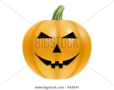 Halloween græskar på hvid