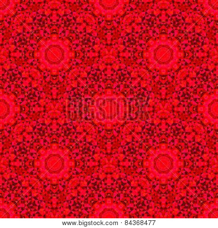 Abstract Seamless Red Geometric Vector Pattern