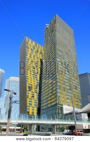 Las Vegas, Usa - March 19: Veer Twin Residential Towers On March 19, 2013 In Las Vegas, Usa. Las Veg