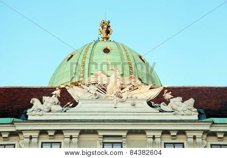 Detail Of Hofburg Imperial Palace In Vienna, Austria.