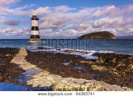 Penmon Lighthouse On Anglesey, Wales