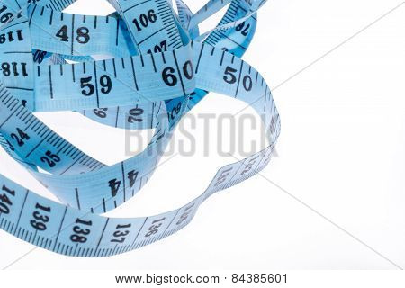 centimeter on the white background