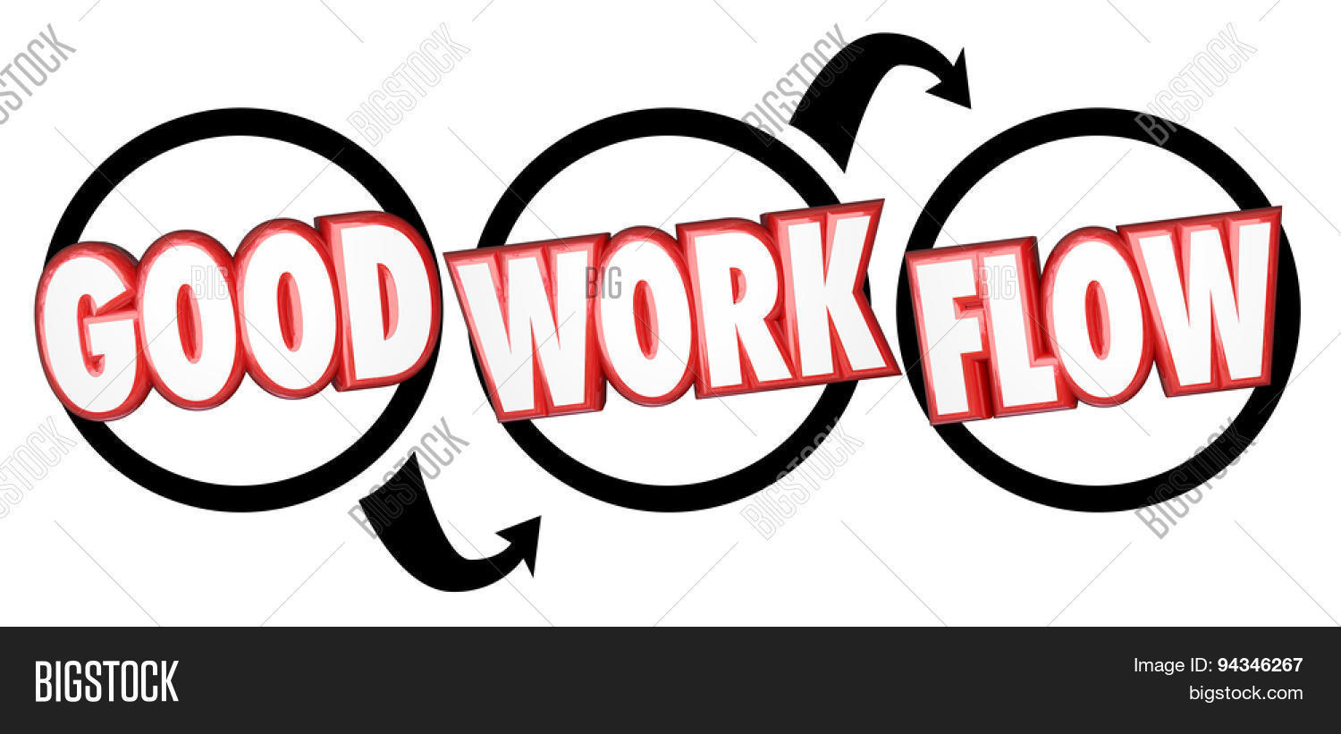 Good Workflow Words On Image & Photo (Free Trial) | Bigstock