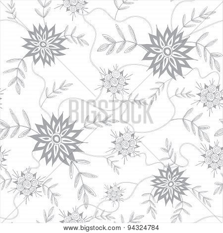 Floral  Seamless Pattern Background