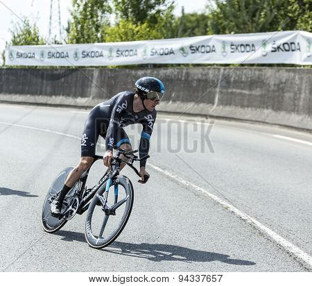 The Cyclist Geraint Thomas - Tour De France 2014
