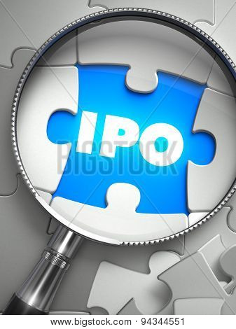 IPO - Missing Puzzle Piece through Magnifier.