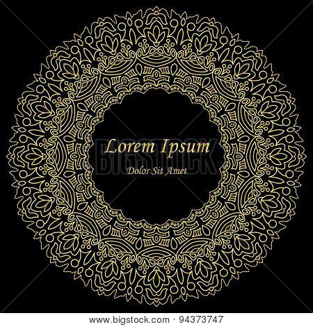 Mandala. Round Ornament Pattern.