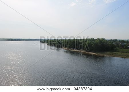 Dnieper river in Ukraine