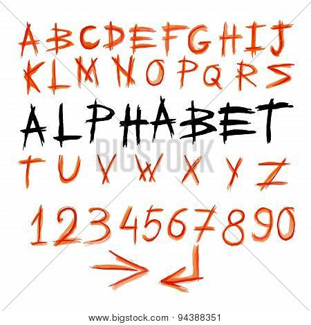 Handwritten Watercolor Alphabet