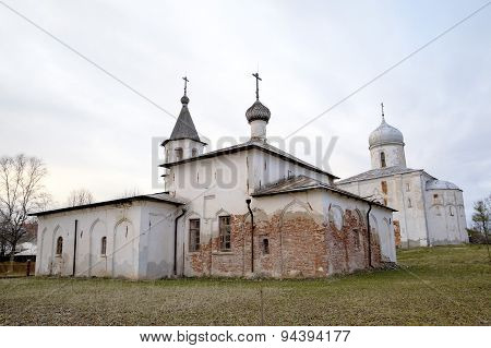 Mikhail Malein's (Malefic) church. Veliky Novgorod, Russia