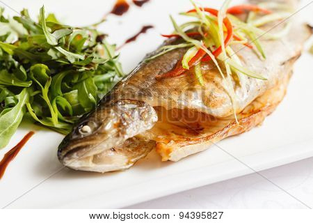 baked trout