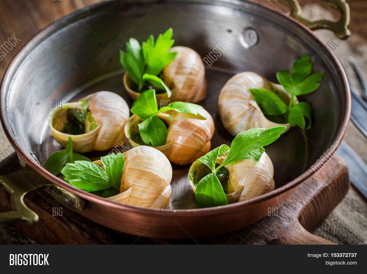 Roasted Snails Garlic Image & Photo (Free Trial) Bigstock