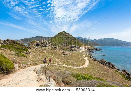 Sanguinaires Bloodthirsty Islands Hiking Path In Corsica, France